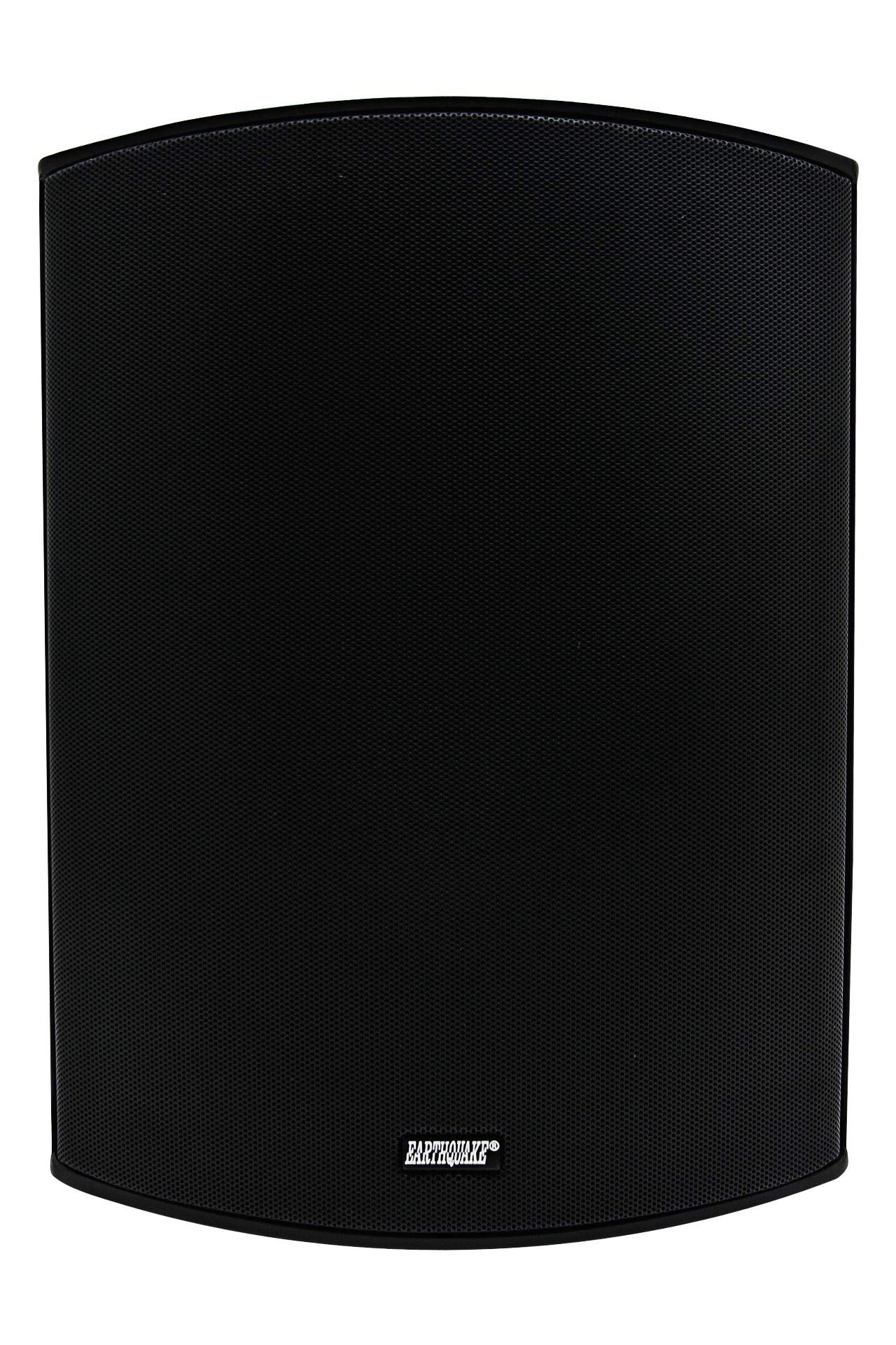 Earthquake Sound AWS-802B All-Weather Indoor/Outdoor Speaker (Matte Black, Single)