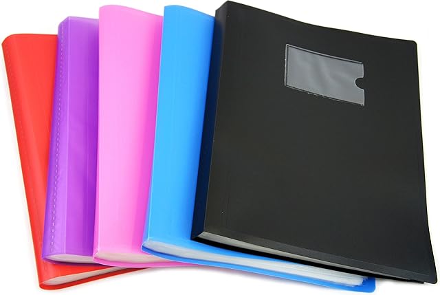 Display Book - Premium Quality 104 Pockets A4 Display Book Folder 208 Sides Flexi Cover Presentation Folder by Arpan (Black - Pack of 1)