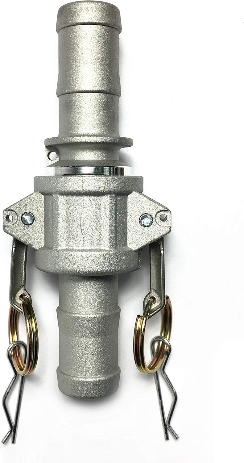 1" In Dia x 100 ft Heavy Duty Flat Lay Sump Pump Discharge and Backwash PVC Hose 4 Bar & Camlocks and Clamps(100)