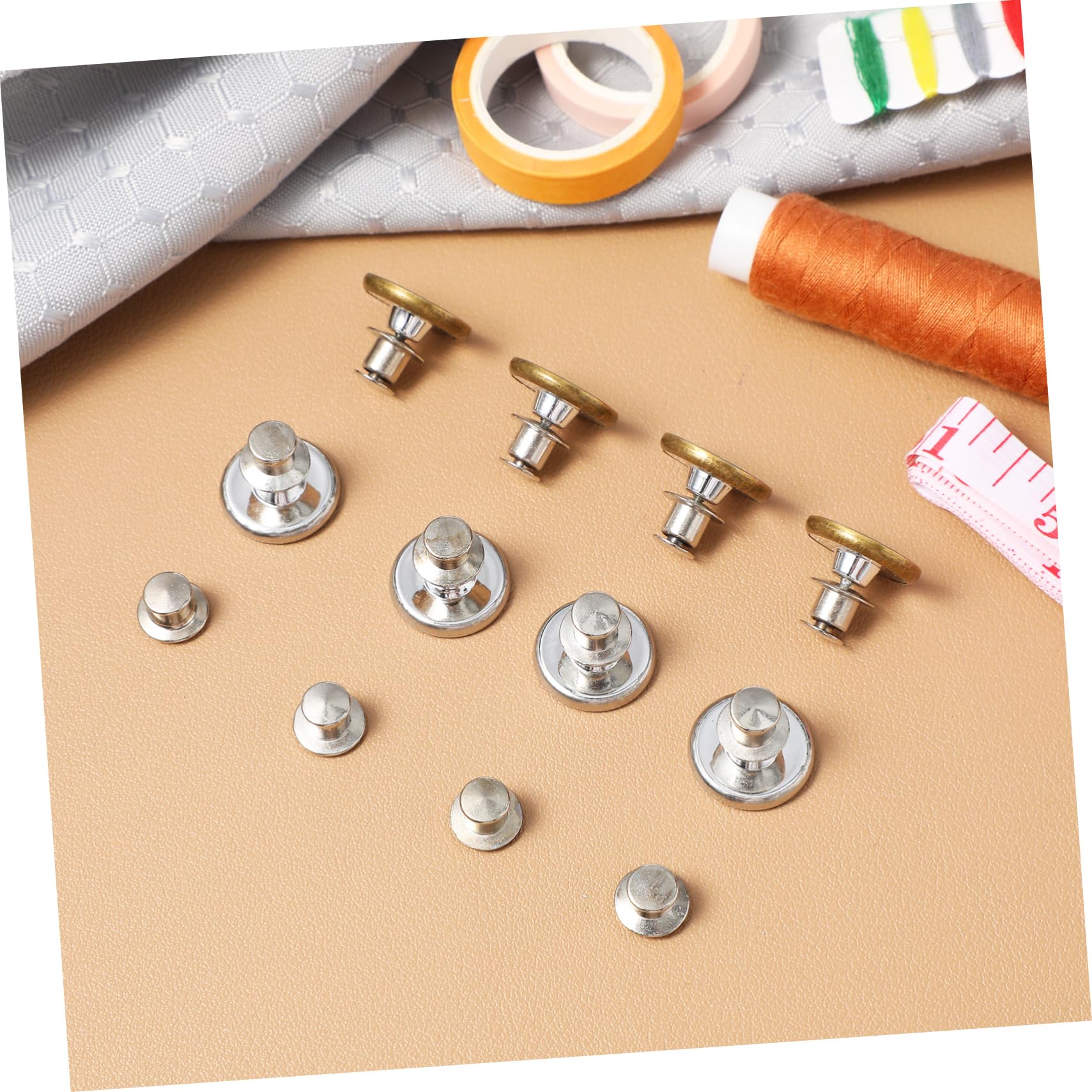 jojofuny 4 Set Bottone in Vita Fibbia Perni Dei Pulsanti Bottone Dei Jeans Regolatore Della Vita Pantaloni Tenditori Stringi Bottoni Jeans Cucire Blu Lega Di Zinco 30 Pezzi*4