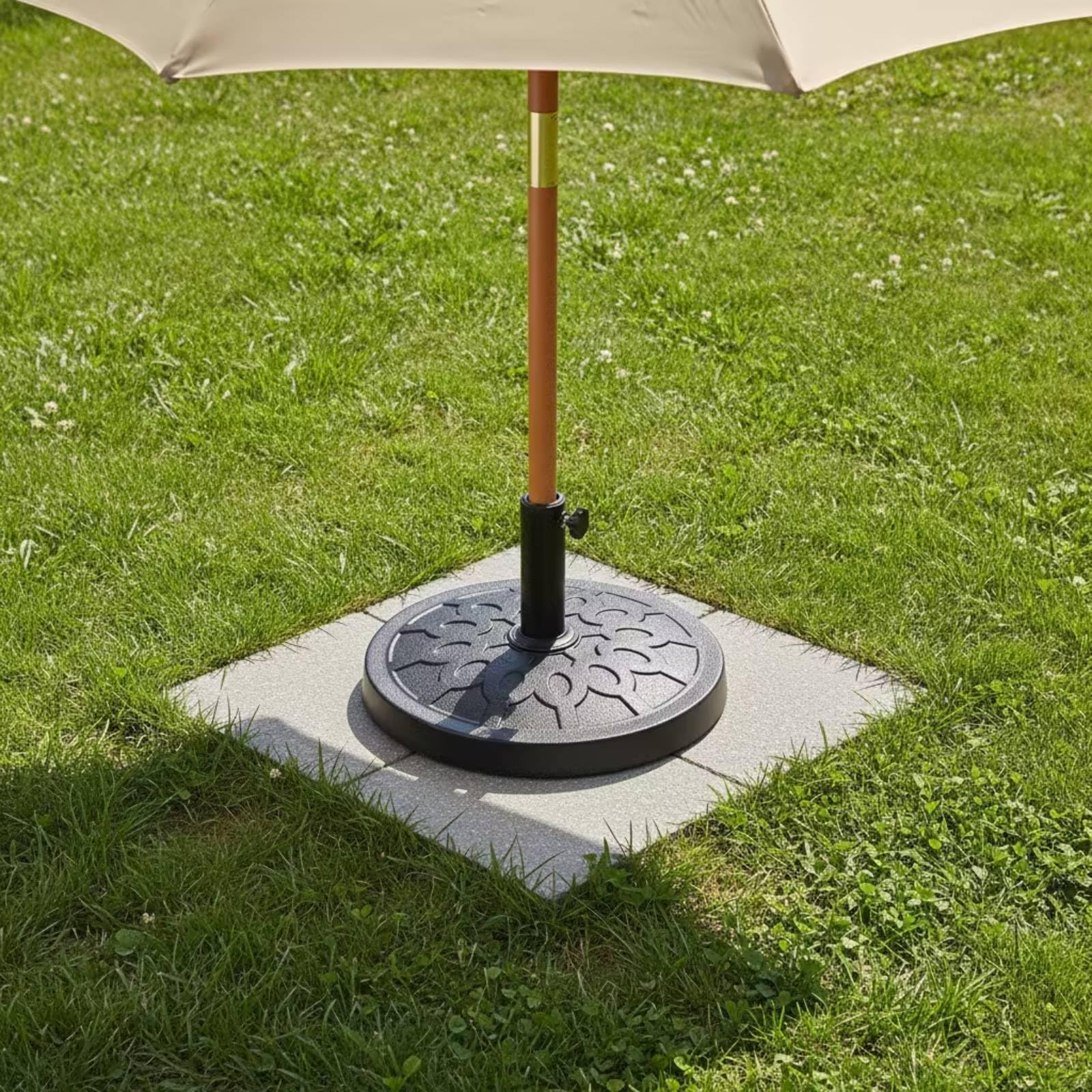 Portaombrellone da Giardino Zavorrato Supporto Compatto Base per Balcone