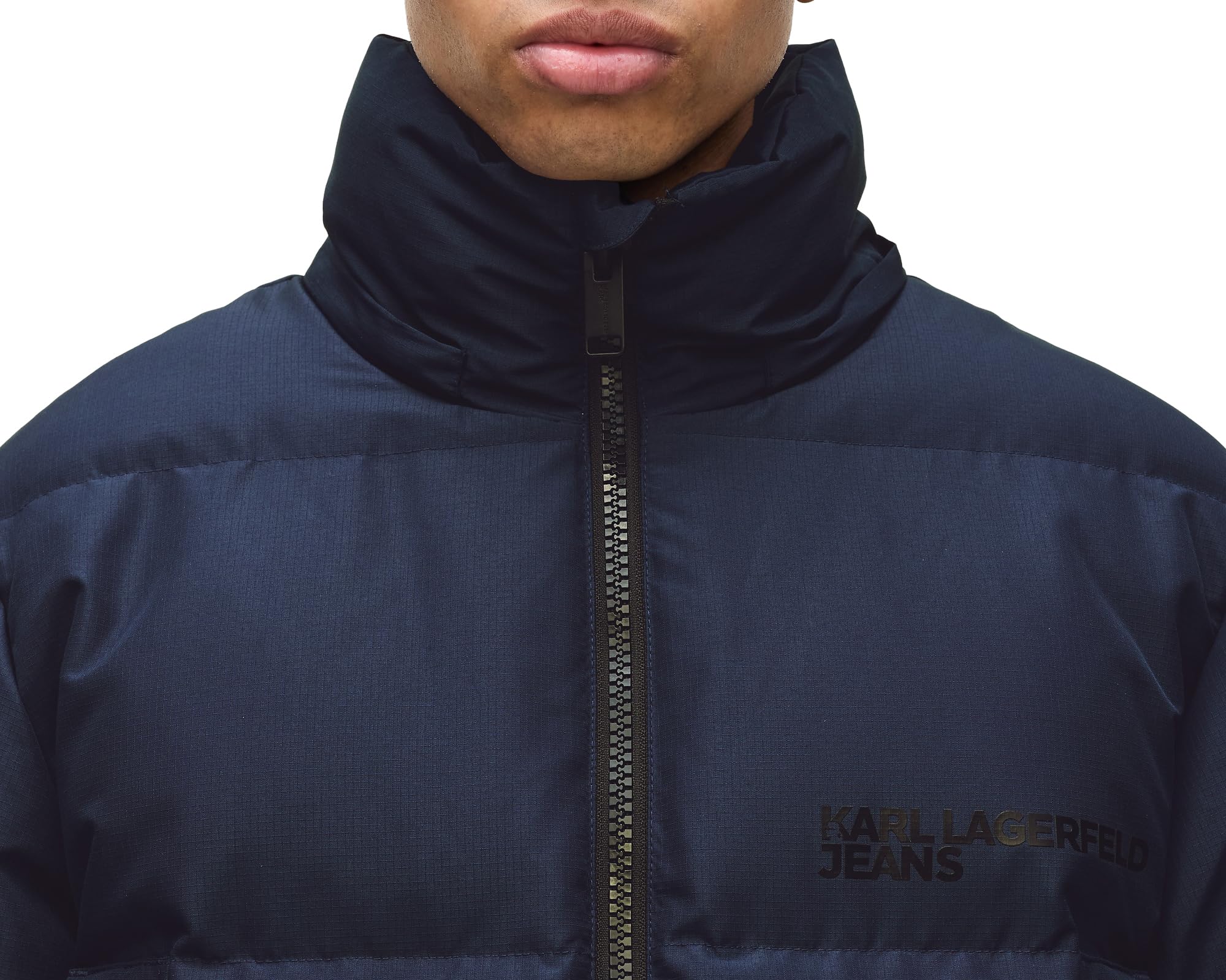 Jeansy Karl Lagerfeld, Męskie, Pikowane, Regular Fit, Czarny, XXL