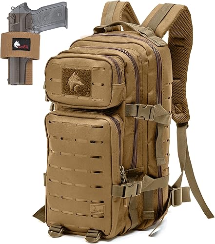 WOLF TACTICAL Molle Mochila táctica pequeña pequeña mochila de transporte oculta, mochila CCW, bolsa de 24L EDC