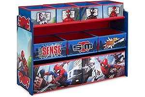 Marvel Spider-Man Deluxe 9-Bin Design and Store Toy Organizer