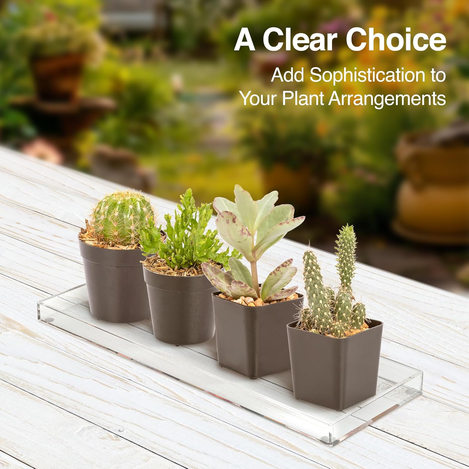 Vanity Tray with Gift Box - Acrylic Makeup Organizer for Jewelry Tray, Perfume Tray & Drawer Organizer. Strong & Durable Small Vanity Clear Organizer for Bathroom, Office & Home Decor. - Image 7