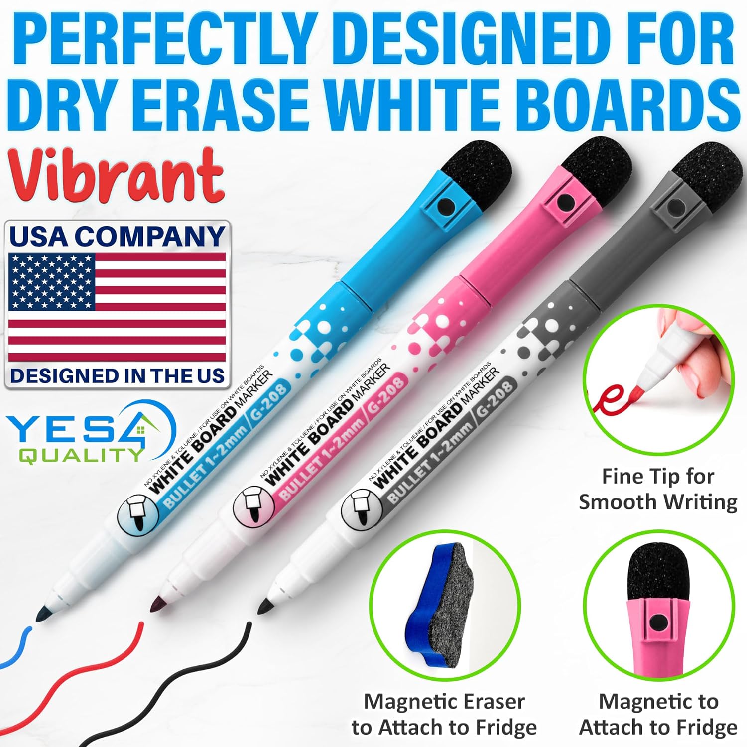 Extra Large Magnetic Dry Erase White Board Sheet for Fridge - 29x21 - Stain Resistant Technology with 3 Markers & Big Eraser with Magnet - Refrigerator Whiteboard Planner Organizer - by Yes4Quality