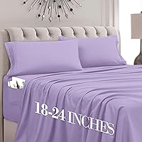 Vista 72 de Mocassi Juego de 2 fundas de almohada de tamaño estándar, fundas de almohada, protectores de almohada, sábanas de lujo de 1800 hilos y fundas