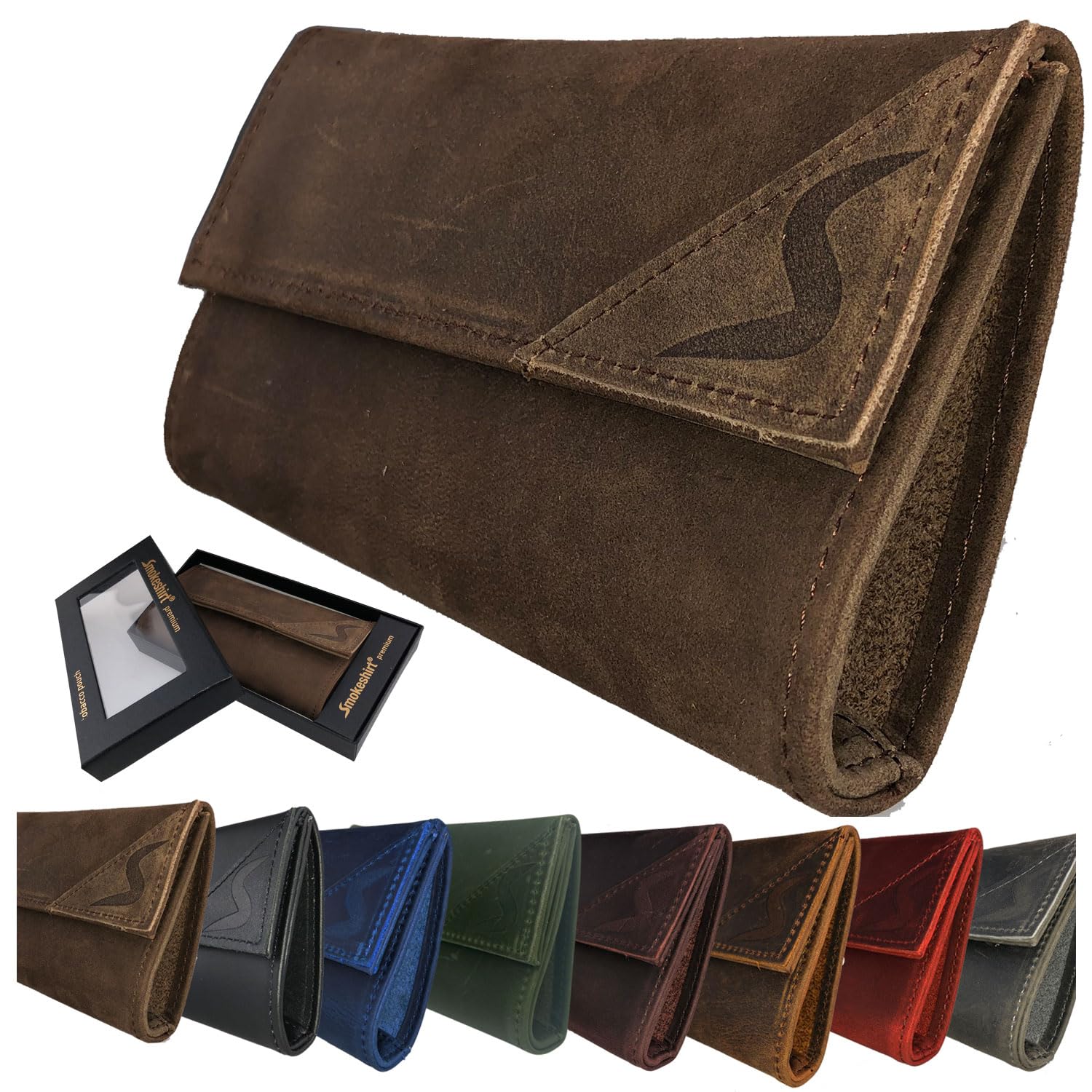 Blague A Tabac A Rouler Smokeshirt® Club Sac à Tabac Housse Pour Blague à Tabac, Pochette Pivotante, Blague à Tabac En Pochette à Tabac