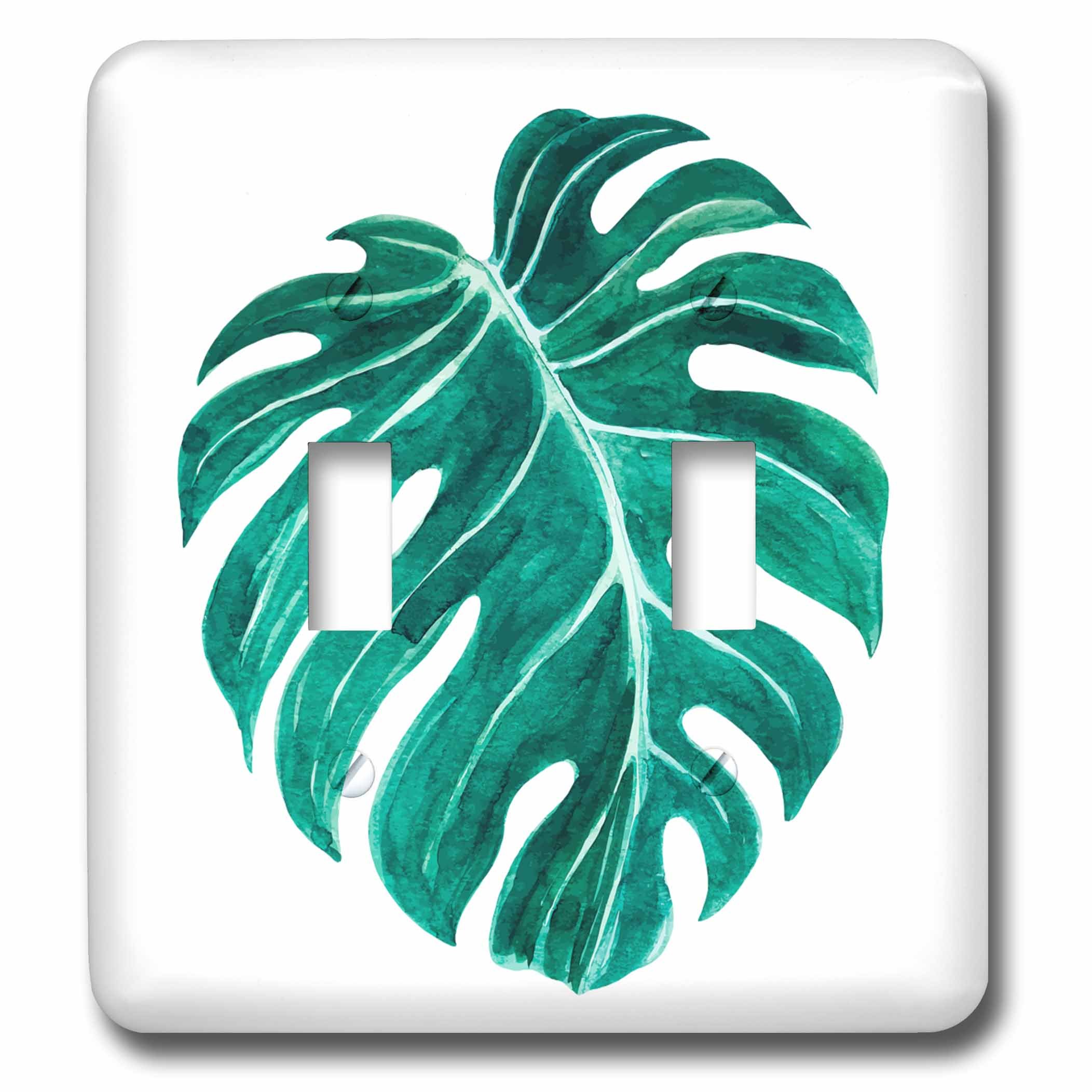 Interrupteur à bascule motif feuilles tropicales 3dRose lsp_255018_2 pour salon