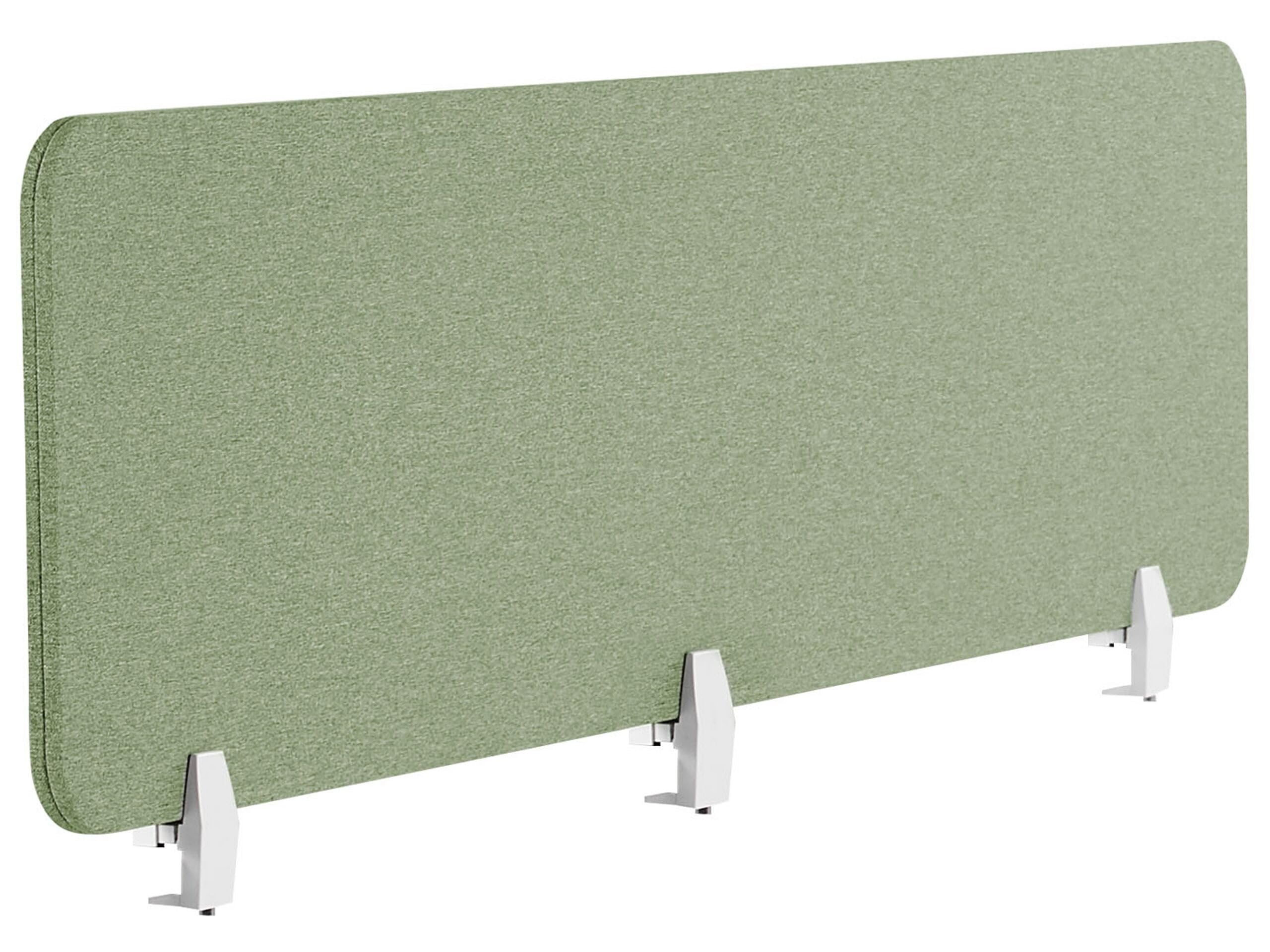 Schreibtisch Trennwand Akustik Polster grün 180 x 40 cm Schallschutz Wally