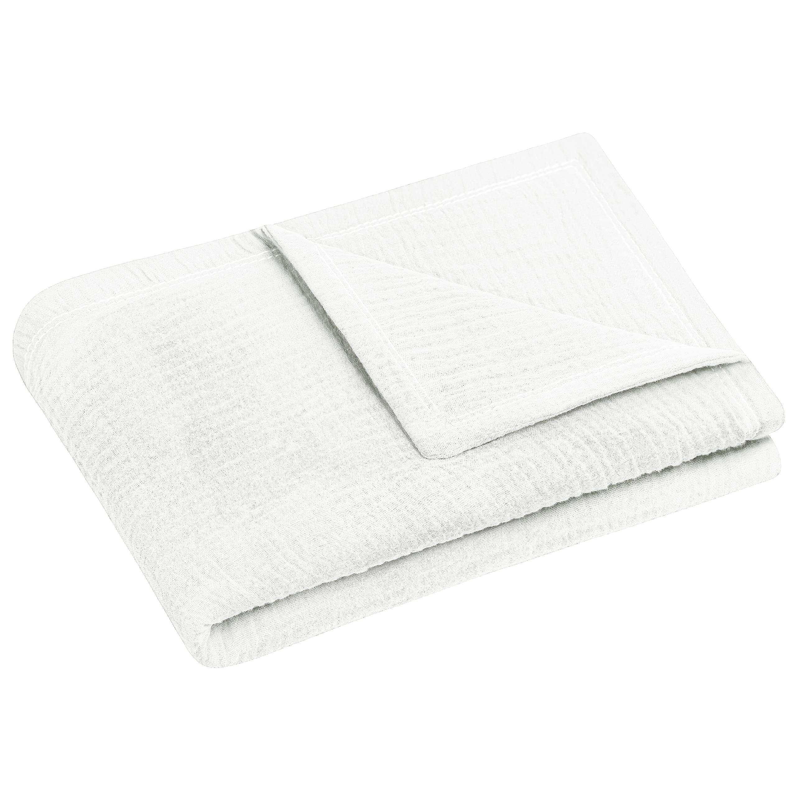 Julius Zöllner Kuscheldecke Gr. 70/100 | Made in Germany | 100% Baumwollenmusselin| Oeko-TEX® Standard 100 | Ivory