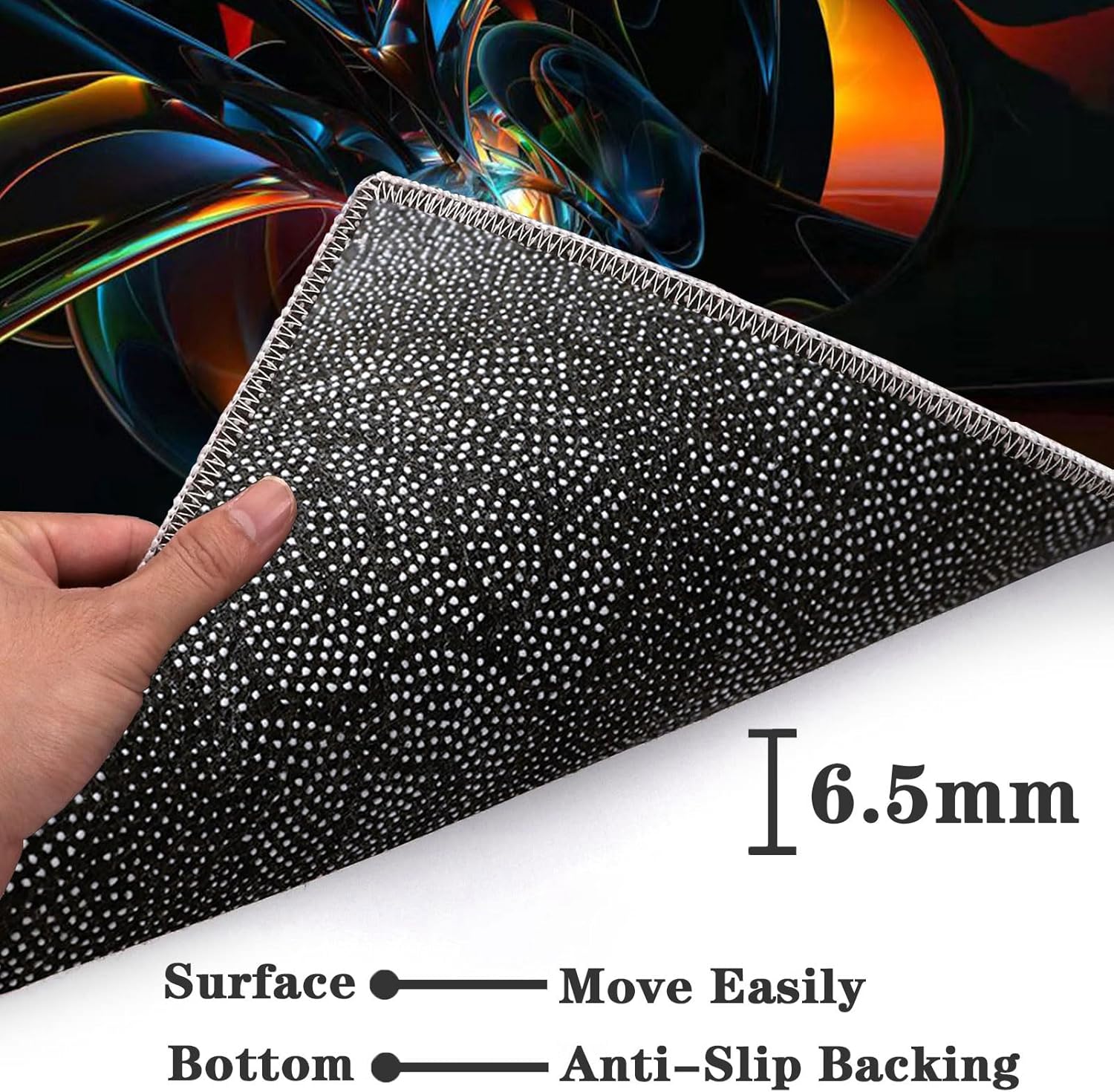 Desk Chair Mat for Carpet and Hardwood Floors 90 x 120 cm Non Slip Gaming Chair Mat for Office and Gaming Room Floor Protector Mats for Home Office