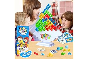 Tetra Tower Stacking Game: Ultimate Building Block Challenge for Ages 3-12