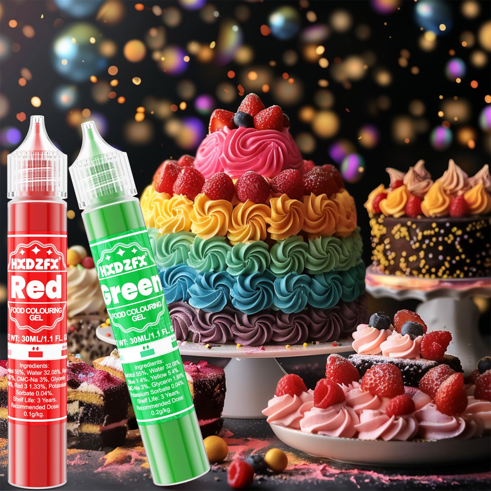 Buy Waysroma Food Color Gel Set - 14 Highly Concentrated Colors For Baking Frosting Macarons