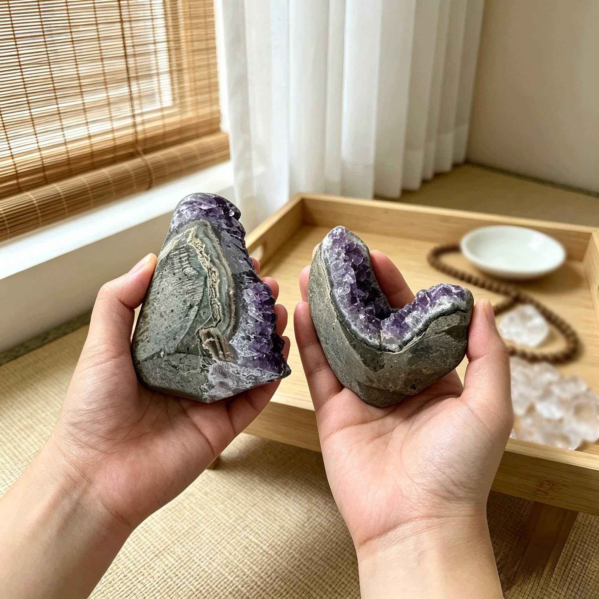 Amazon.co.jp: ナチュラルアメジストクラスター, 安いアアメジスト