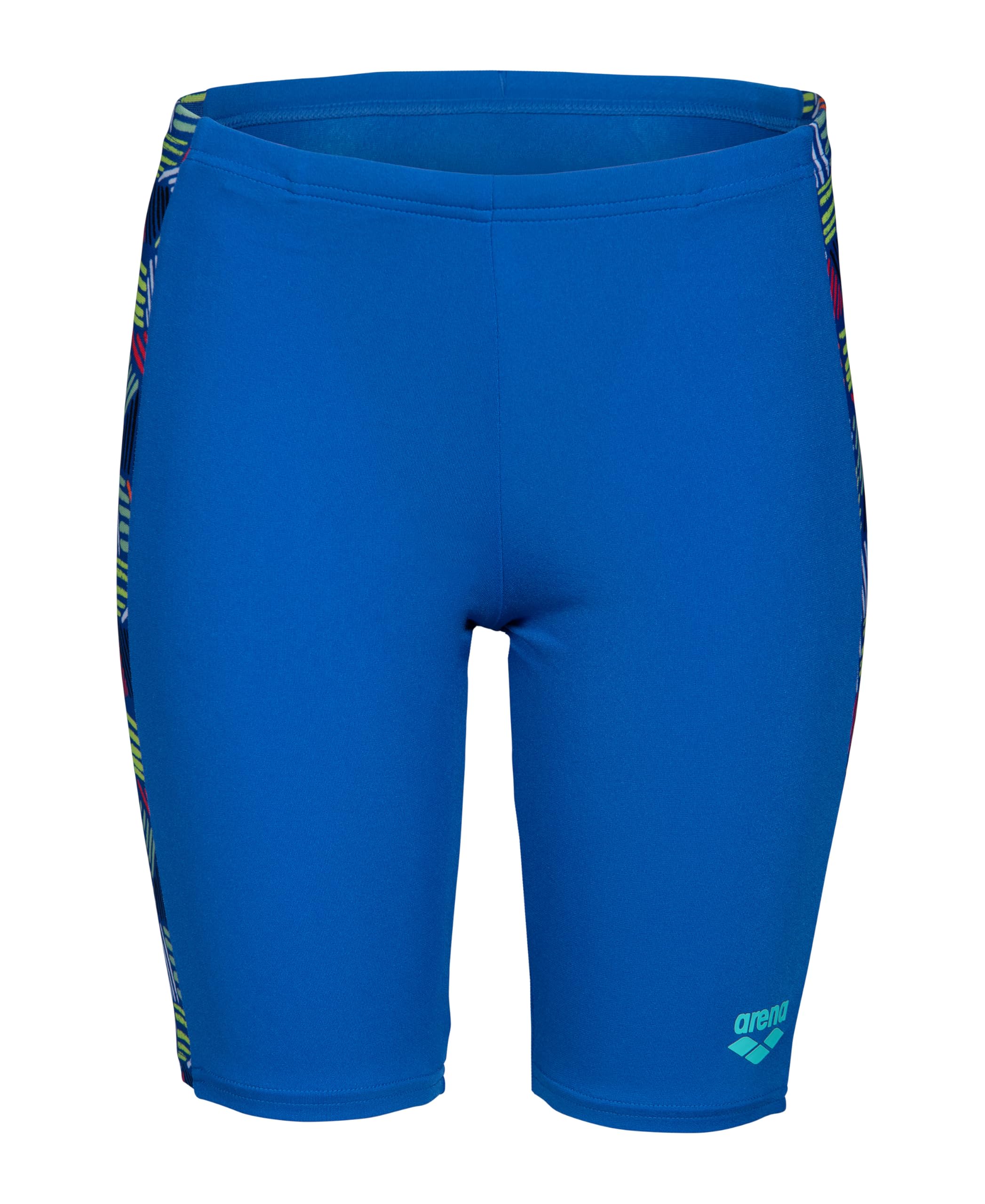 Arena Boy's Performance Candies Youth Athletic Racing Pool Training Swim Jammers Trunks, Royal Blue/Multi, W26