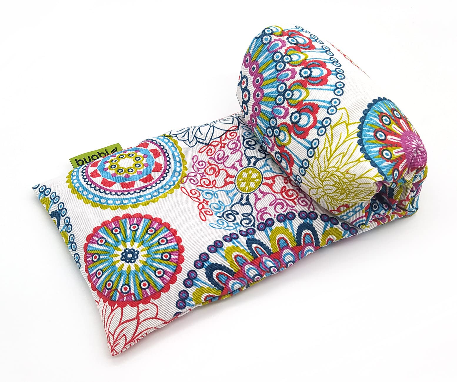 Saco térmico semillas microondas (50x15cm). Aroma a Lavanda. Saquito con funda lavable extraíble. Cojín frio calor para dolor cervical lumbar cuello espalda menstrual colicos (Mandalas)