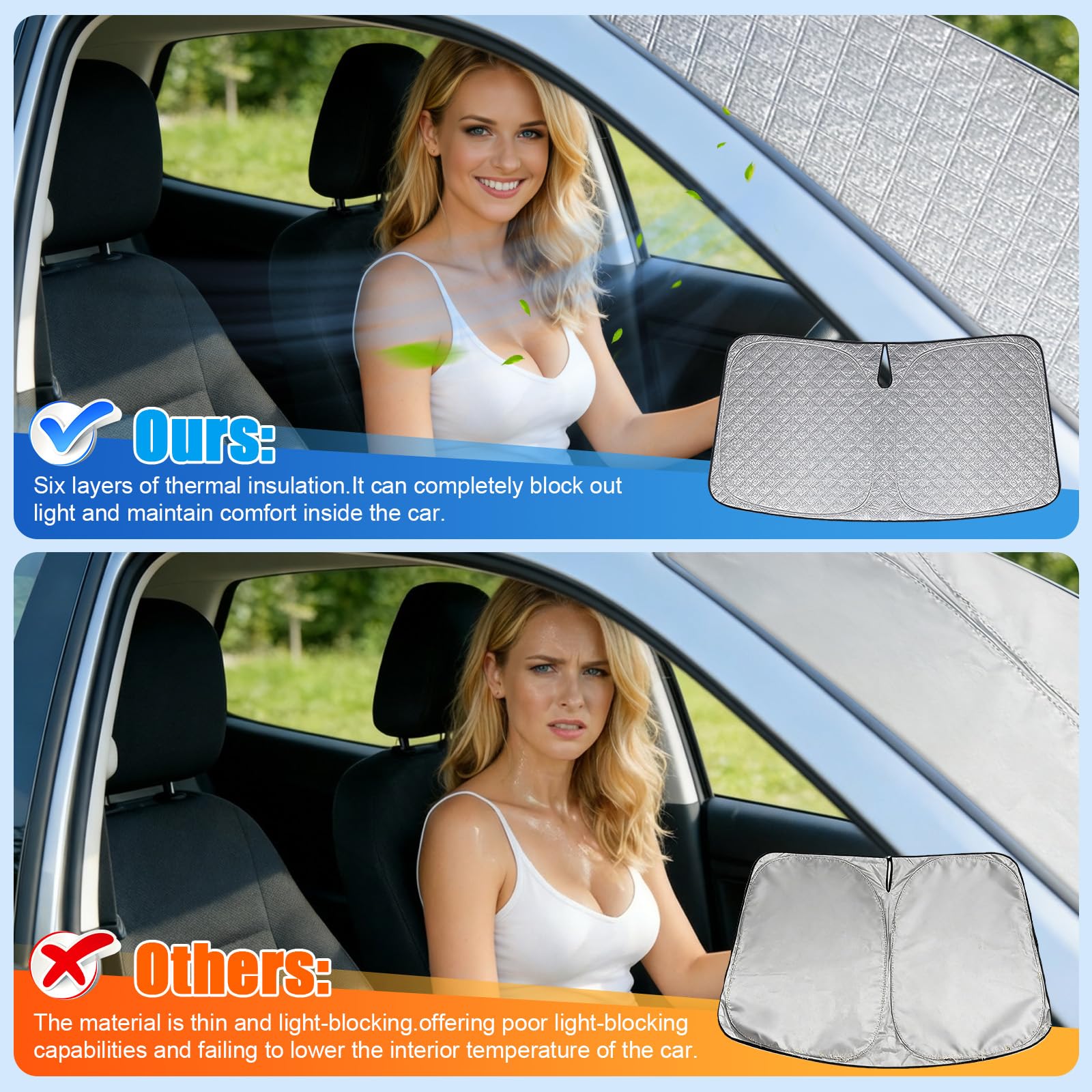 Zonnescherm voor de auto, vervanging voor VW T5 2003-2021