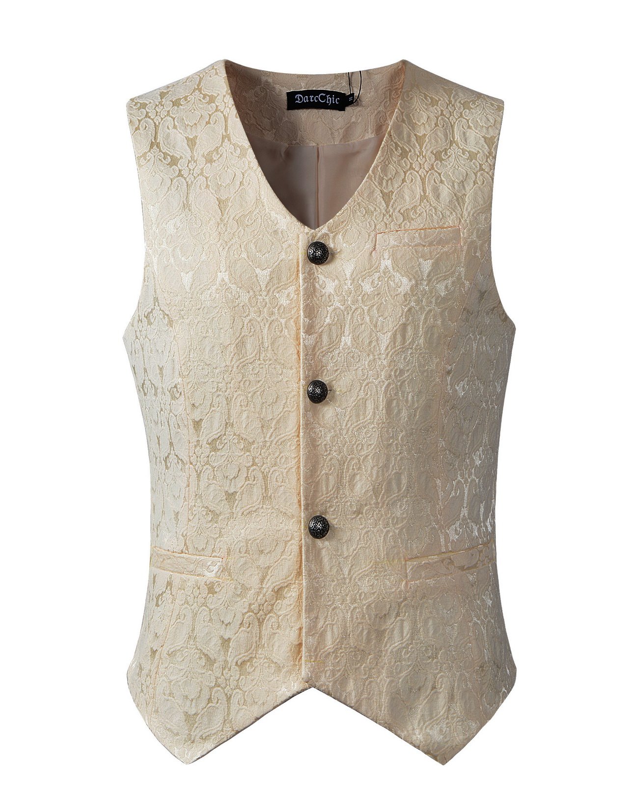 DarcChicMens Gothic Vest Waistcoat Steampunk Victorian