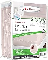 Vista 34 de Guardmax Funda de Colchón de Punto Jersey con Cremallera Completa - Protector de Colchón Impermeable y a Prueba de Chinches - Ropa de Cama