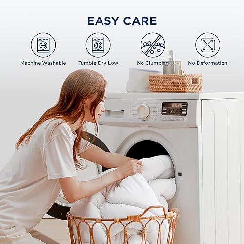 Miniatura 8 de Bedsure - Almohadilla de colchón transpirable bolsillo profundo ultra suave acolchado funda de colchón sábana bajera ajustable Blanco Completo