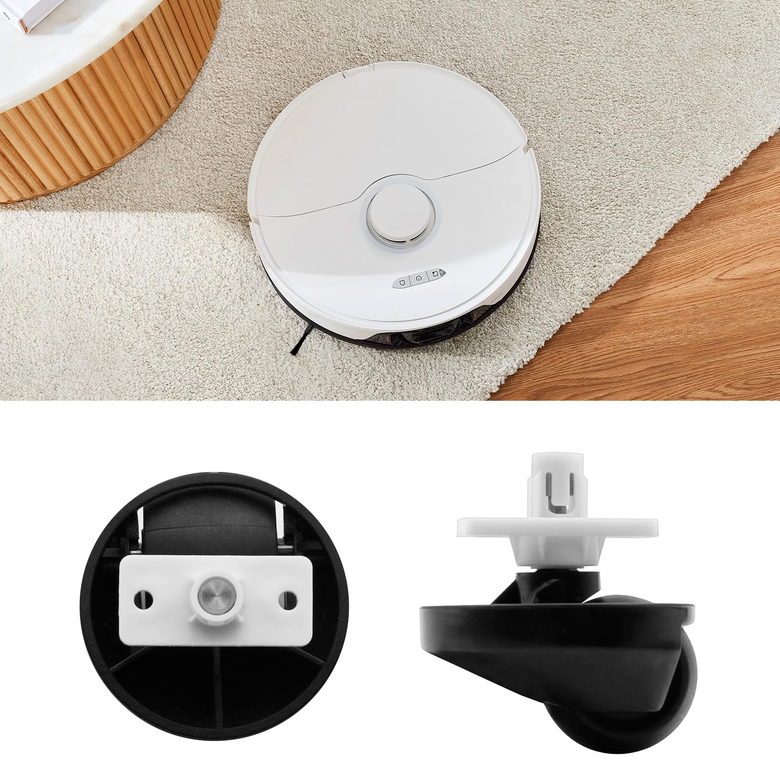 Ruota anteriore, compatibile con Roborock S7 S7maxv Ultra S8 +G10 G10S G20 T7S Ruota girevole Accessori for aspirapolvere robot Pezzi di ricambio