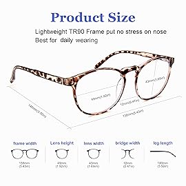 FEIYOLD Blue Light Blocking Glasses Women/Men,Retro Round Anti Eyestrain Computer Gaming Glasses(2Pack)