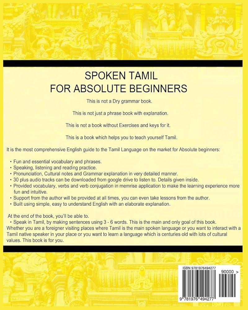 Buy Spoken Tamil for Absolute Beginners Book Online at Low