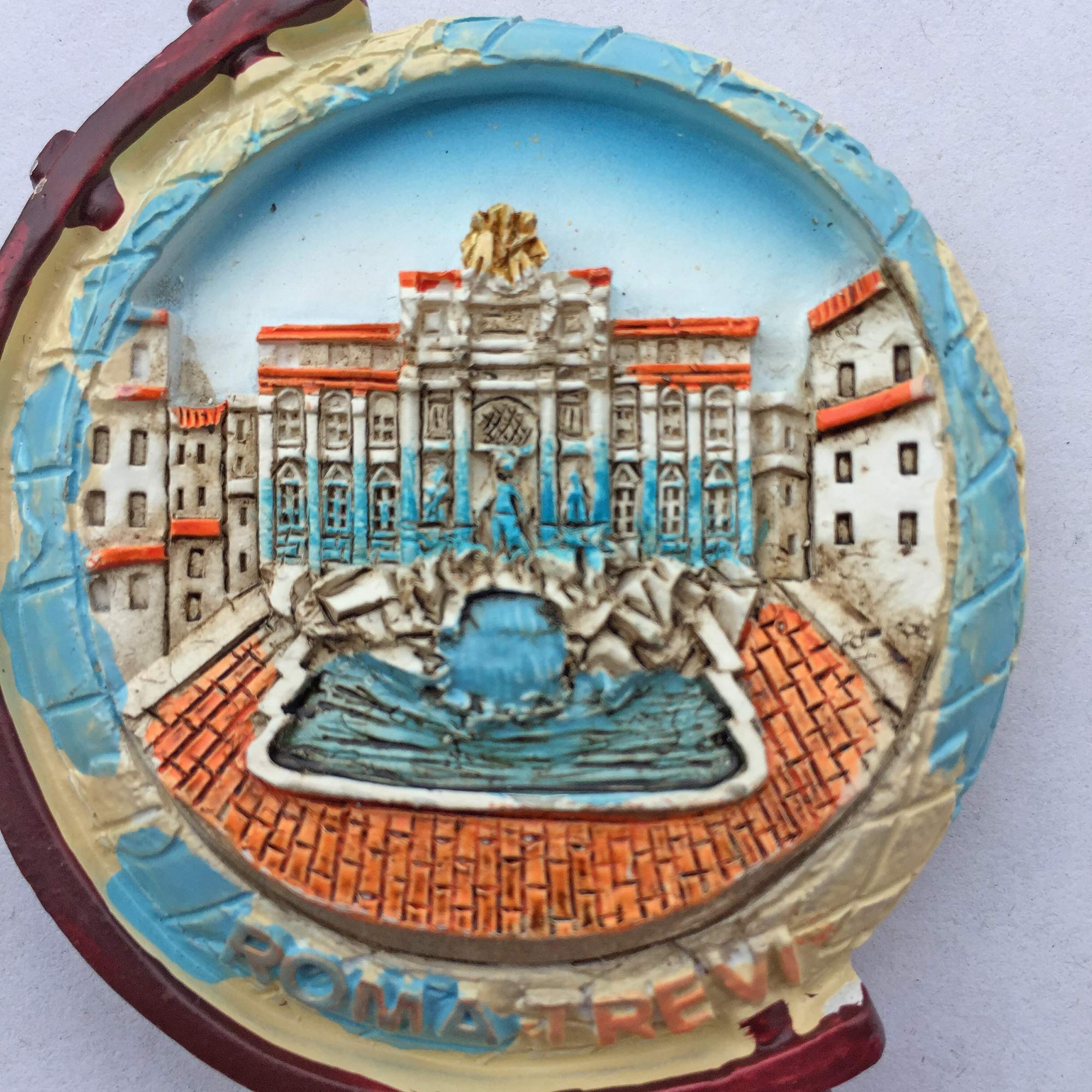 Magnete da viaggio 3D Roma Italia per frigorifero, collezione di souvenir, resina per la casa e la cucina, magnete per frigorifero Roma Italia dalla Cina (Trevi