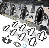 IHOTDER 2PCS Intake Manifold Gasket Set OEM MS98016T for Chevy Silverado Tahoe Suburban - Durable Steel Rubber Seals
