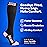 SB SOX Compression Socks for Men & Women (20-30 mmHg) - Best Support Stockings for Travel, Medical, and Sports - Perfect for Everyday Wear (Small, Black/Pink)