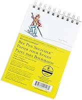 Vista 5 de Bee Paper Company Bloc de bocetos para bolígrafo, 3.5 x 5.5 pulgadas
