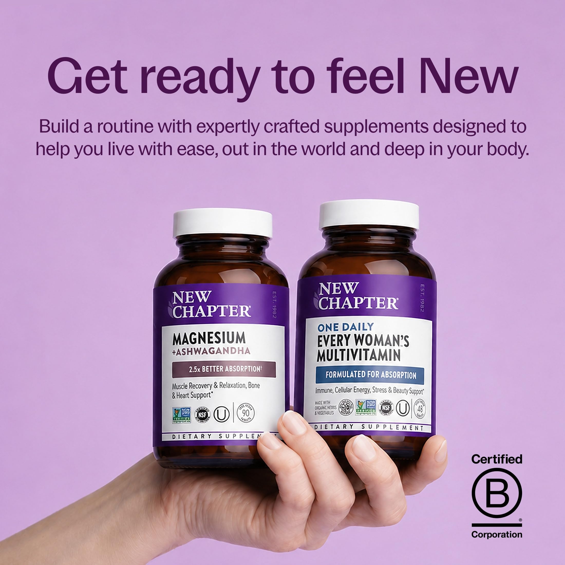 New Chapter Magnesium Glycinate 325mg & Ashwagandha Supplement, 60 Tablets — Amazon image 8