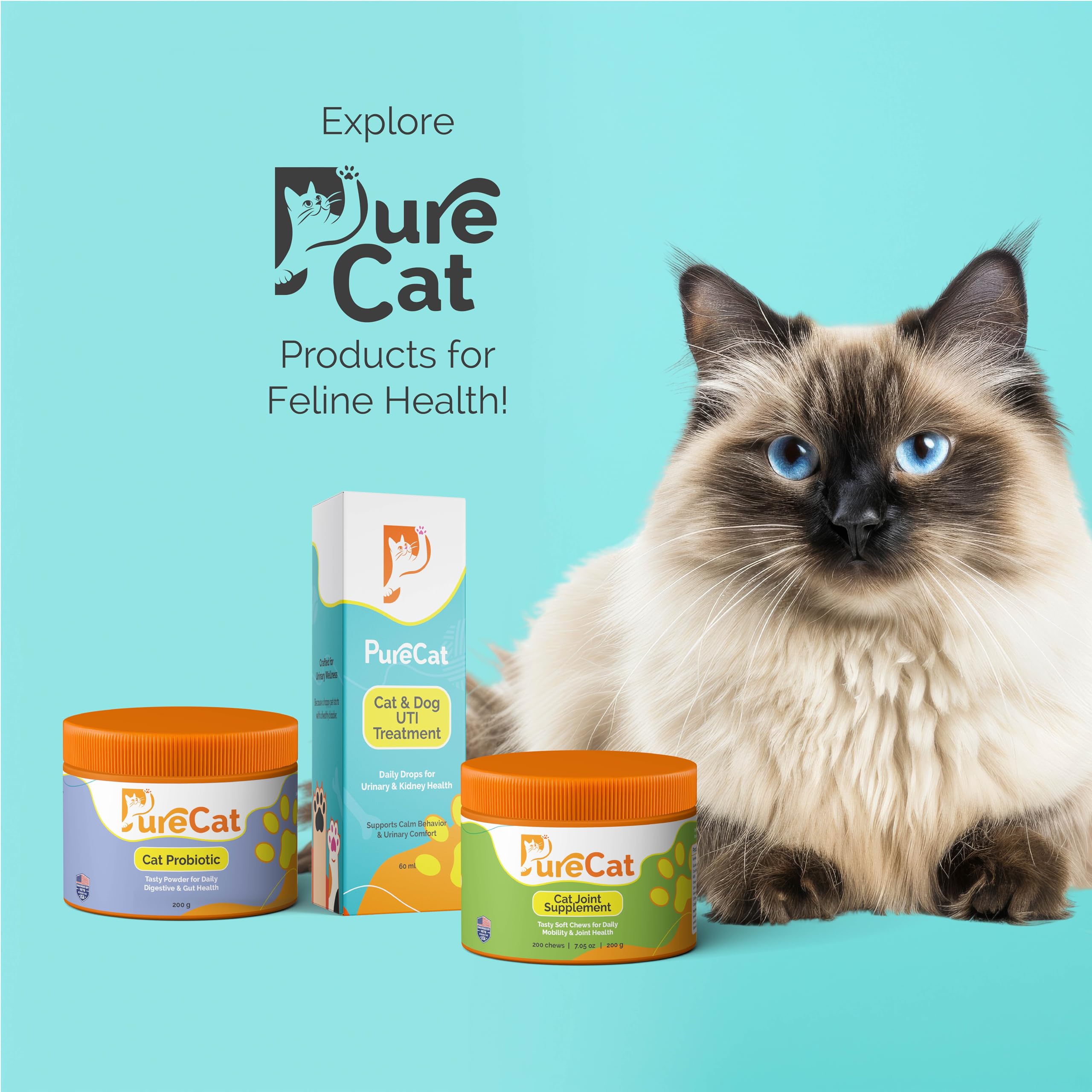 Digestive Health & Immune Support Supplement Probiotic Powder for Indoor and Outdoor Cats | 6 Billions CFUs Probiotic Powder for Pets | Veterinarian Recommended | Great Tasting Formula - image 6
