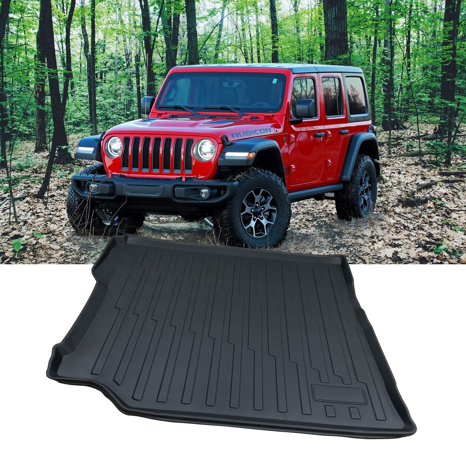 Photo 1 of Cargo Liner&Truck Mat TPV Material Rear Trunk Tray Cargo Mat. All Weather Waterproof Guard Protection Truck Liner, Black