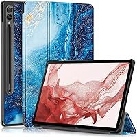 Vista 11 de Funda para Samsung Galaxy Tab S9 FE+ Plus 12.4" (SM-X610/X616)/Galaxy Tab S9+ Plus 12.4" (SM-X810/X816/X818) - Funda delgada con función atril