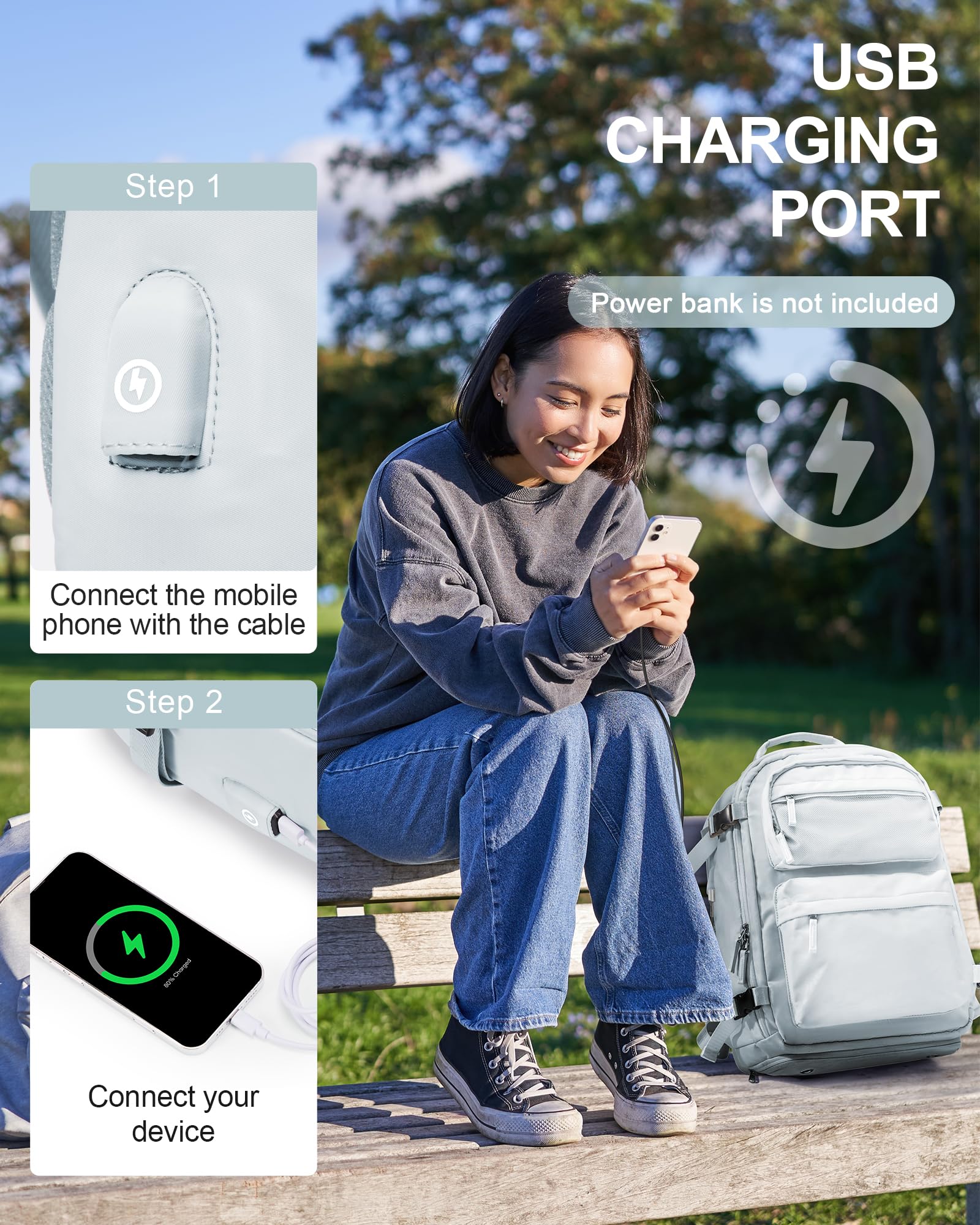 BJLFS Borse da Cabina per Ryanair 40×30×20 Zaino da Viaggio con Sottovuoto Bagaglio a Mano 40x20x25 Easyjet 45×36×20,Zaino Wizzair 40x30x20,Zaino Casual per laptop da 14 pollici per scuola