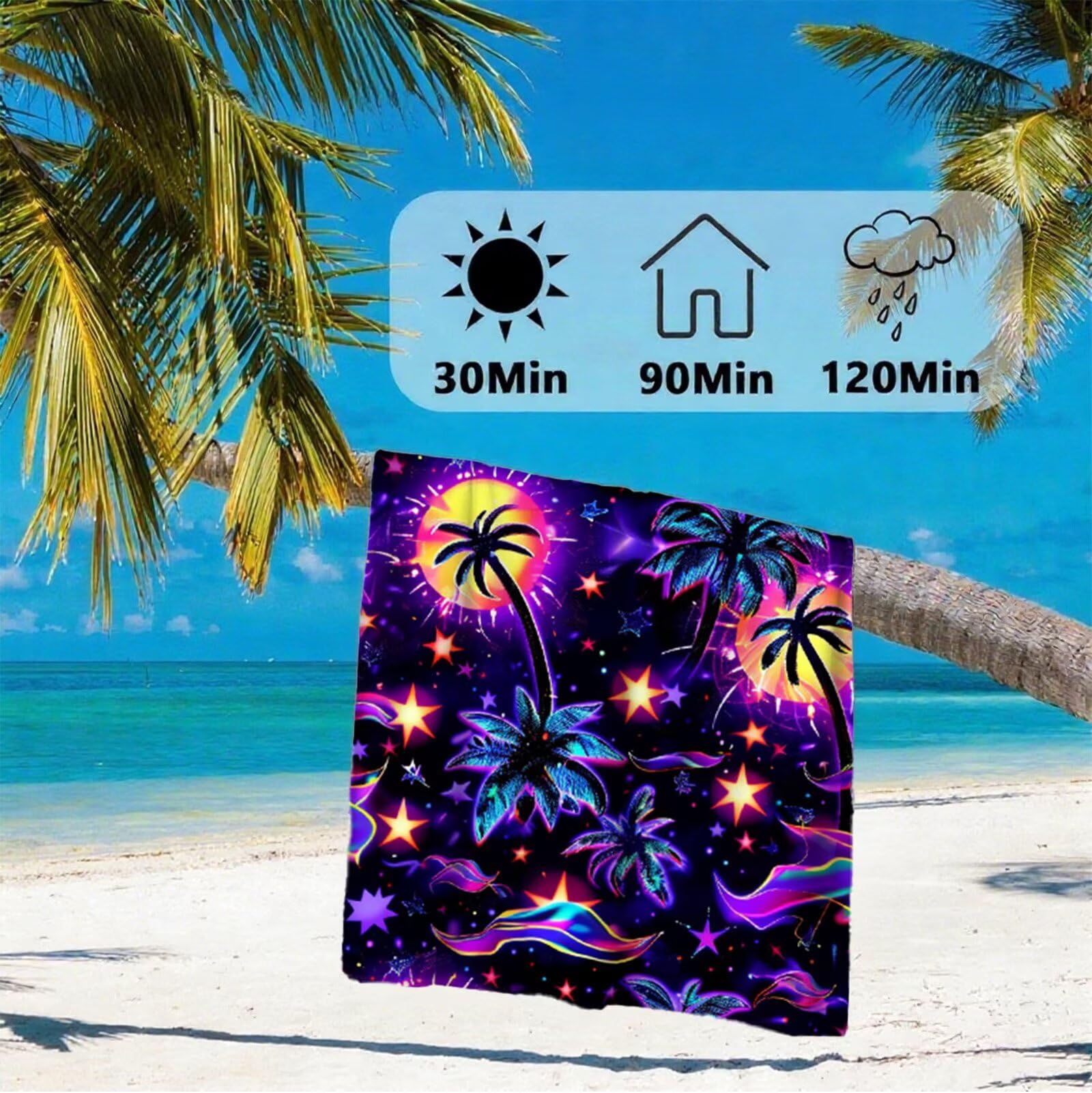 Telo Mare Microfibra 220x100 cm Telo Mare Grande, Asciugamano Palestra Asciugatura Rapida, Stuoia Campeggio Anti-Sabbia, Morbido, Assorbente, con Borsa Portaoggetti, Accessori Campeggio, Regalo Y2-710