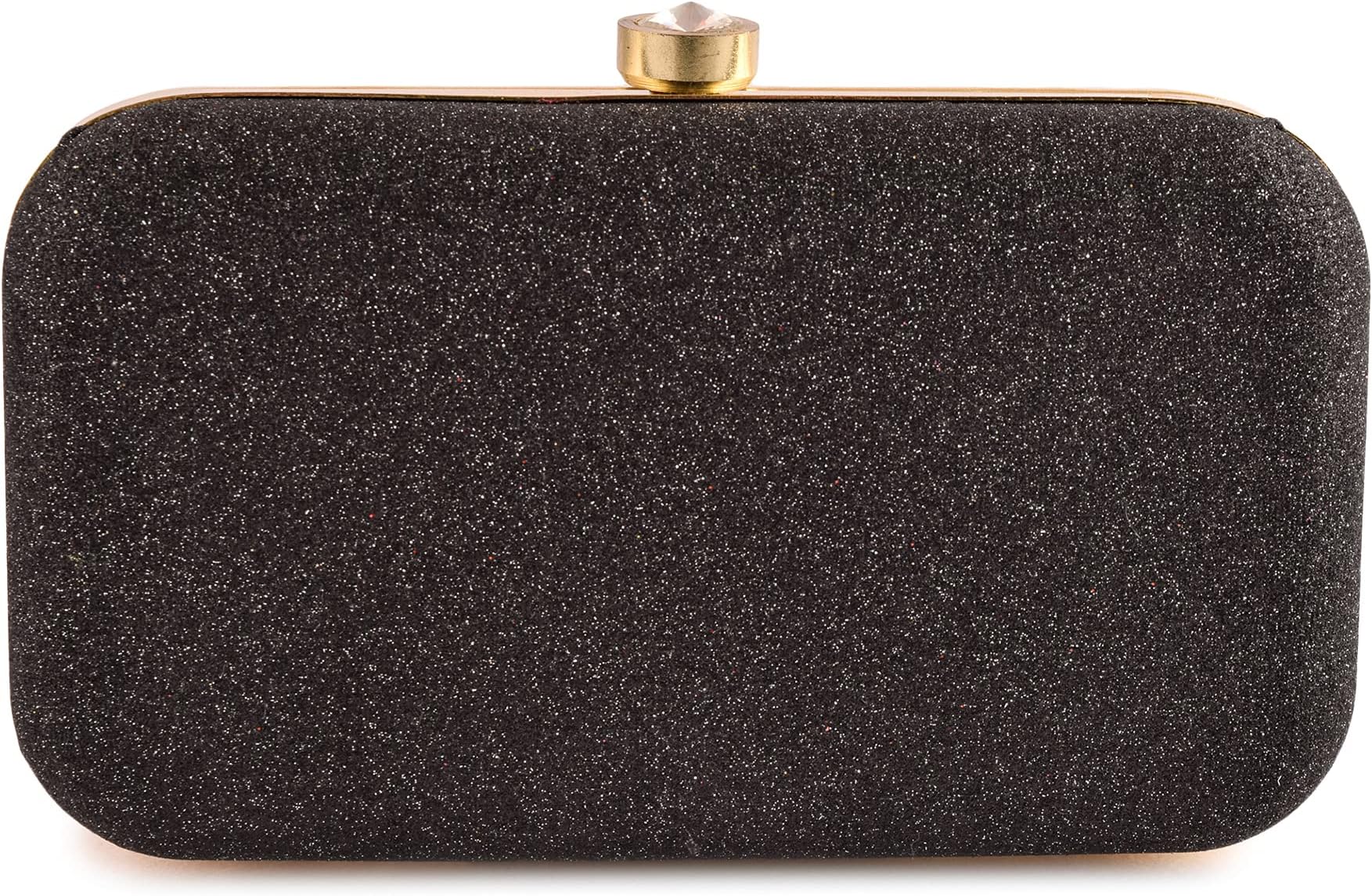 Women's Oval Frame Clutch | Detachable Sling Chain | Ladies Party Wedding Purse Bag