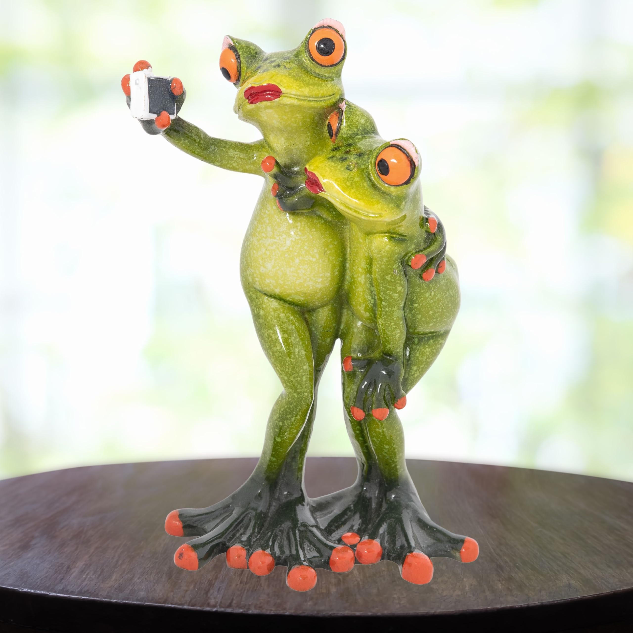 Amazon.com: Corner Merchant Polystone 青蛙雕像,6.5 英吋(約6.5 公分