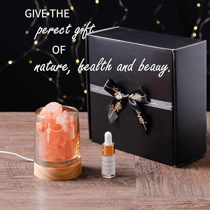 Difusor de Aceites Esenciales de Piedra de Sal del Himalaya - Set de Regalo miniatura 4