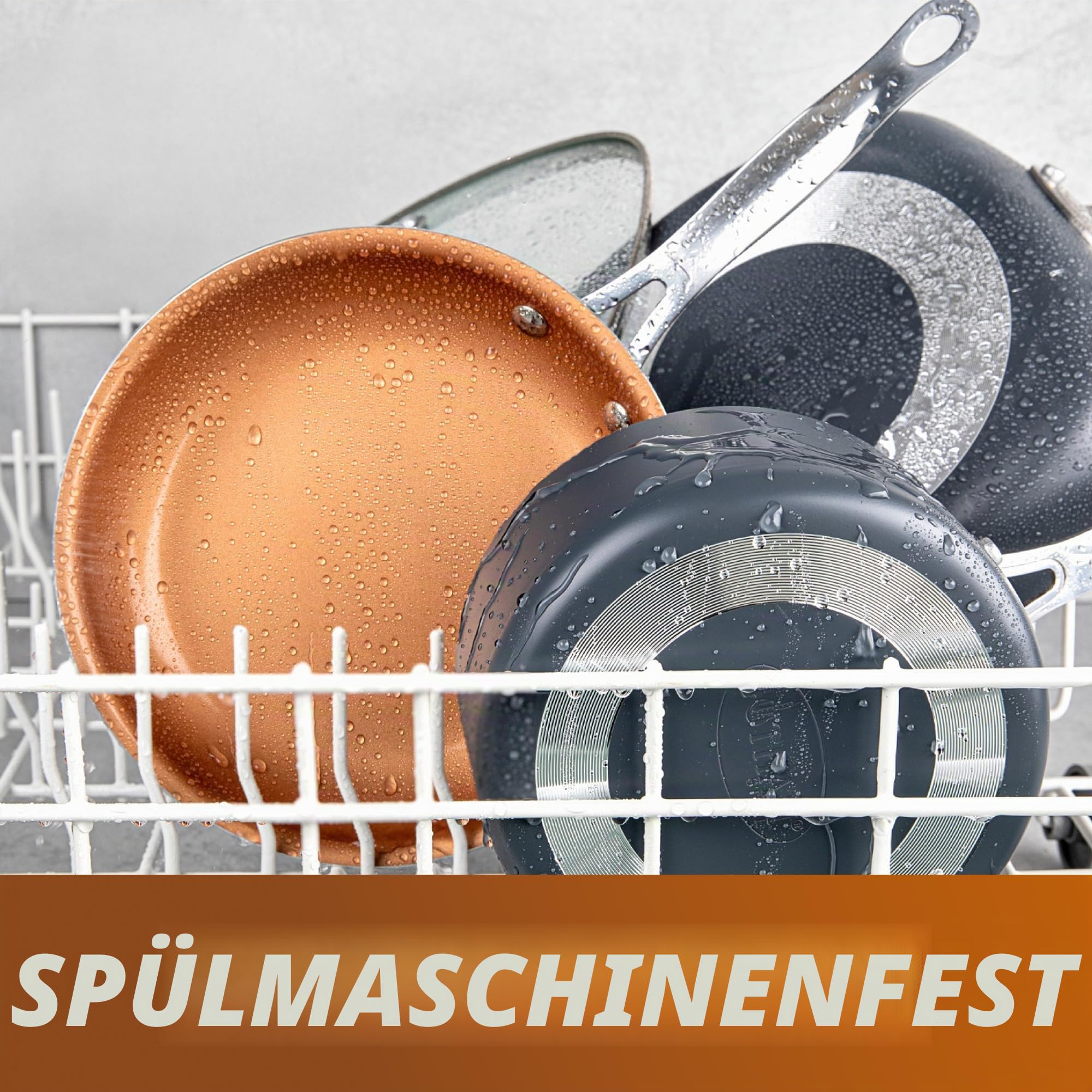 GOTHAM STEEL Stahl 20 stück All in one küche kochgeschirr + bakeware Set mit nonstick Durable keramikbeschichtung 20-teiliges Set Kupfer