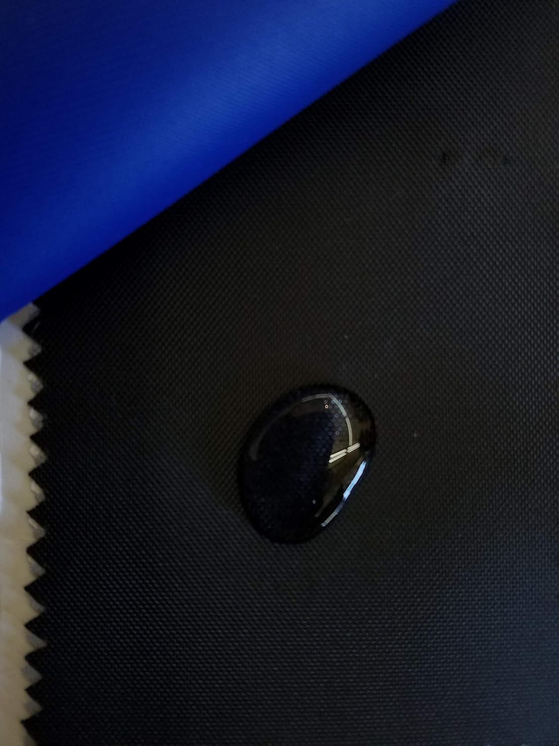 600 Denier Polyester Canvas, Vinyl Back Emboss, Style Lazer, Fabric. 56" Wide. (5yd, Black)