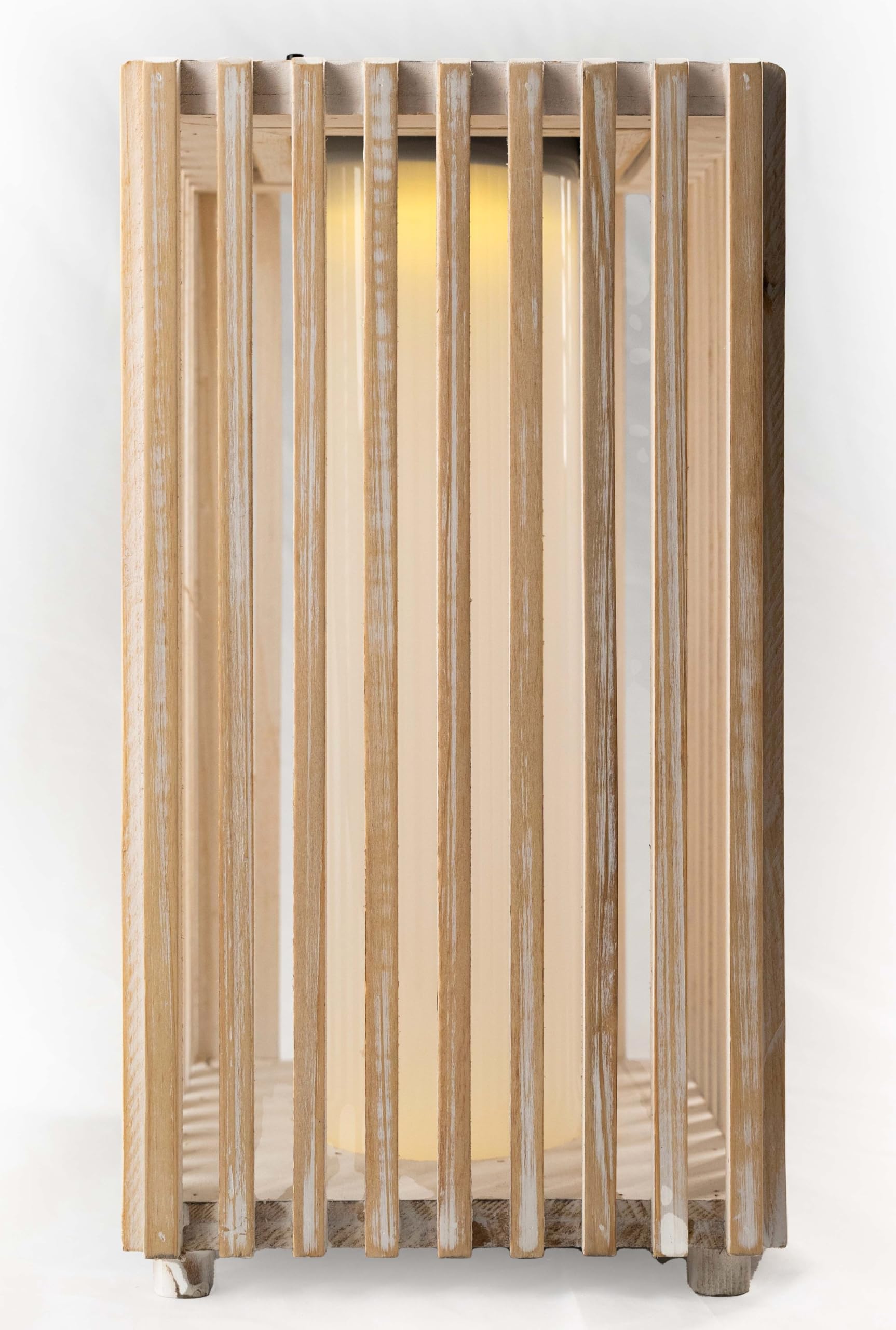 Solar Powered Outdoor Lantern, Indoor Decor Lantern, Wood Frame Lamp, Large Size for Outdoor, Patio, Pool, Entryway, Sofa Side, Compatible with Candle, Light Sensing