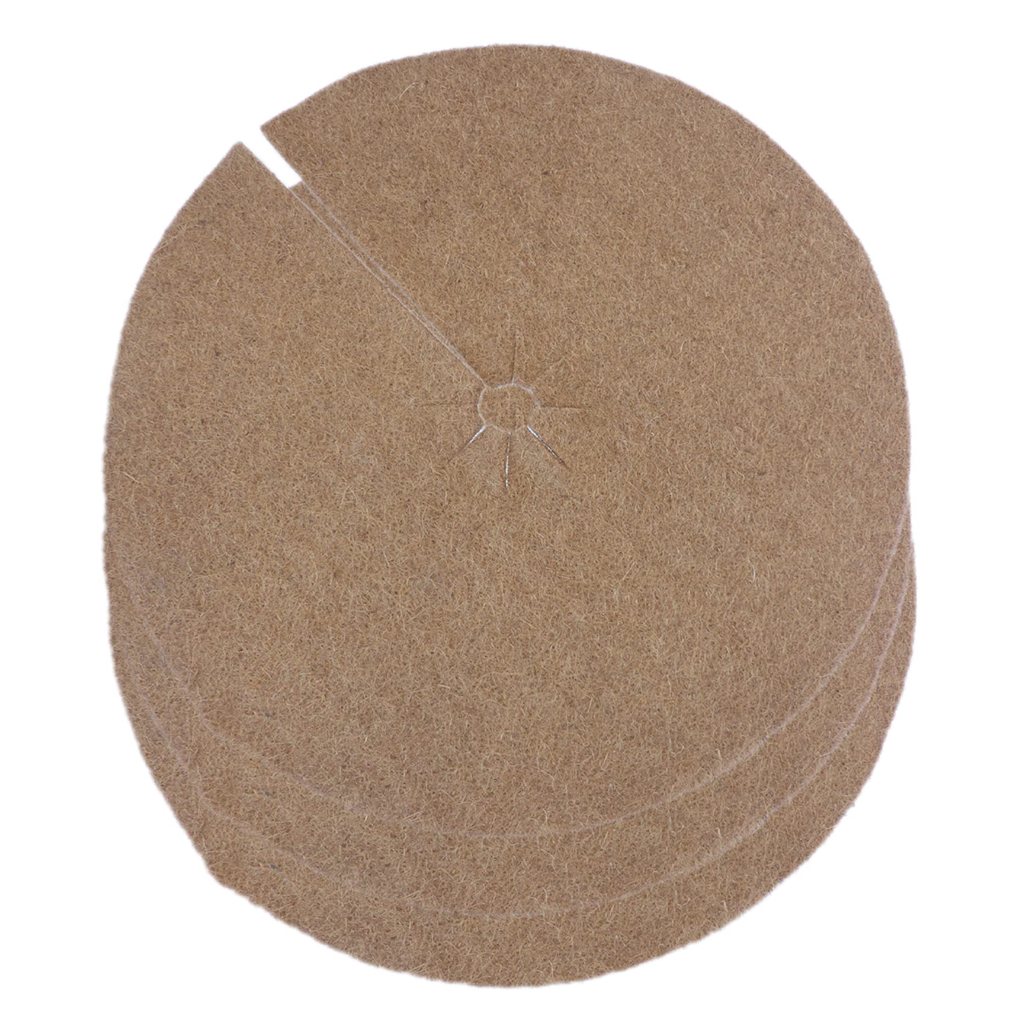 Novatool 3X Mulchscheibe Kokos Ø 100cm Kokos-Abdeckung mit Loch Kübelabdeckung Winterschutz Topfpflanzen Winter Kälte Pflanze Pflanzenschutz für Pflanzen und Bäume