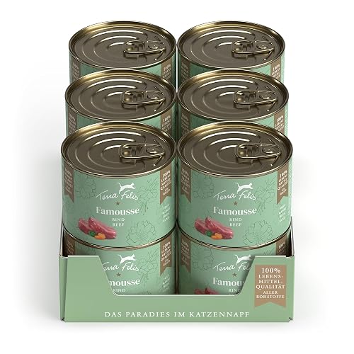 Terra Felis Buey, Famousse Comida húmeda para Gatos, 12x200g