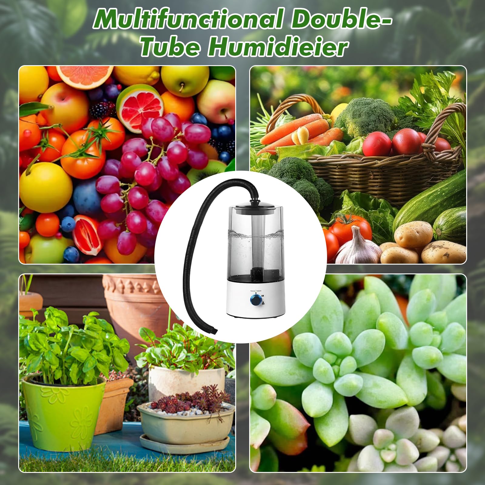 Umidificatore rettile terrario, accessorio per terrario con tubo di spruzzo regolabile, nebulizzatore ultraleggero con protezione contro il funzionamento a secco per rettili, anfibi e piante tropicali