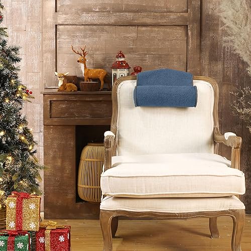 Miniatura 3 de Weysat Almohada para el cuello para sillón reclinable, almohada ajustable de felpa para el cuello, rollo de vellón antideslizante, almohada de apoyo