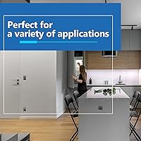 Vista 216 de LIDER LSWP-32M-W10P Placa sin tornillos acabado mate para interruptor, tamaño mediano de 2 segmentos de 4.88 x 4.92", policarbonato termoplástico