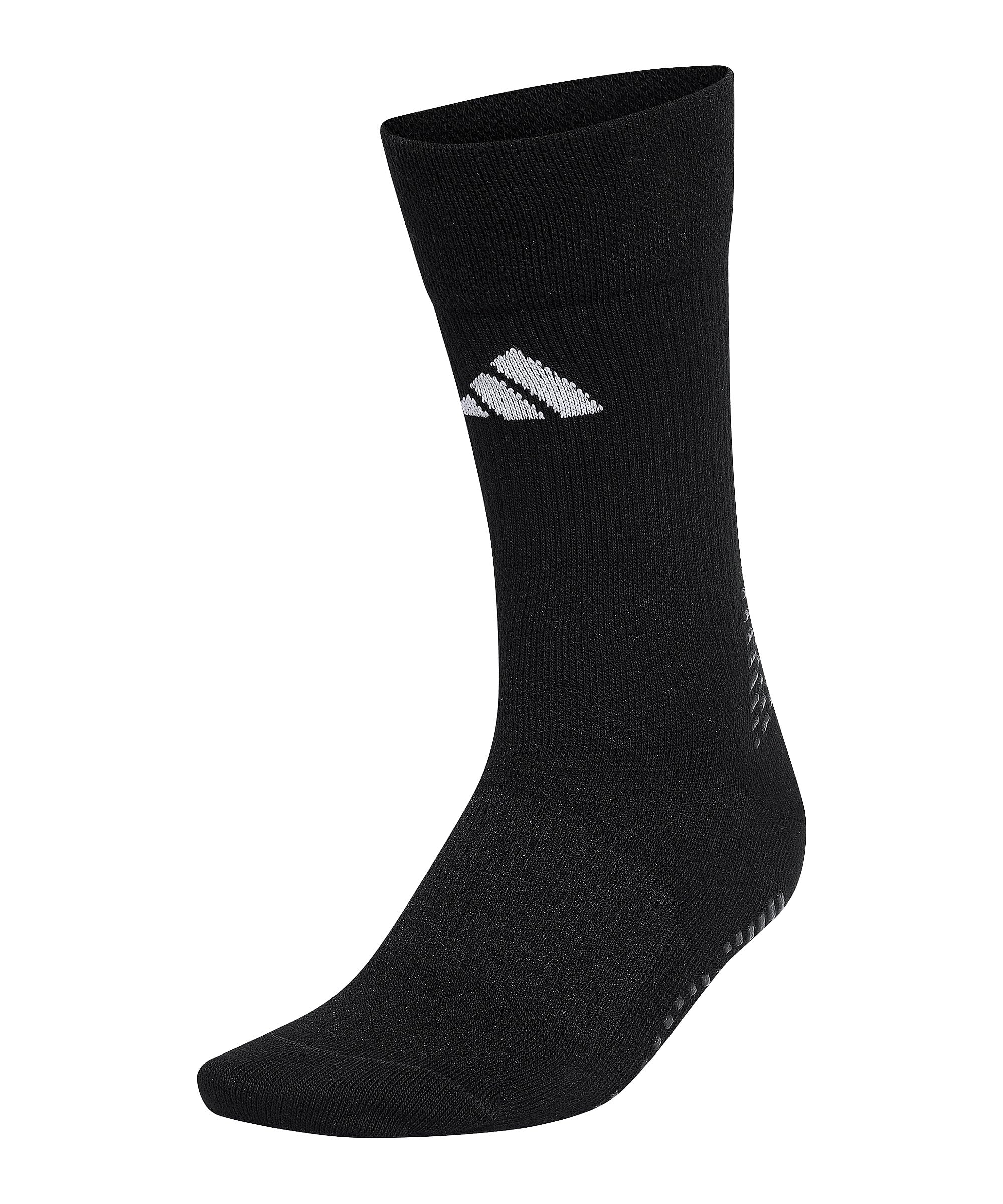 adidas Unisex Football Grip Printed Crew Performance Socks Light Socks, black/white, M